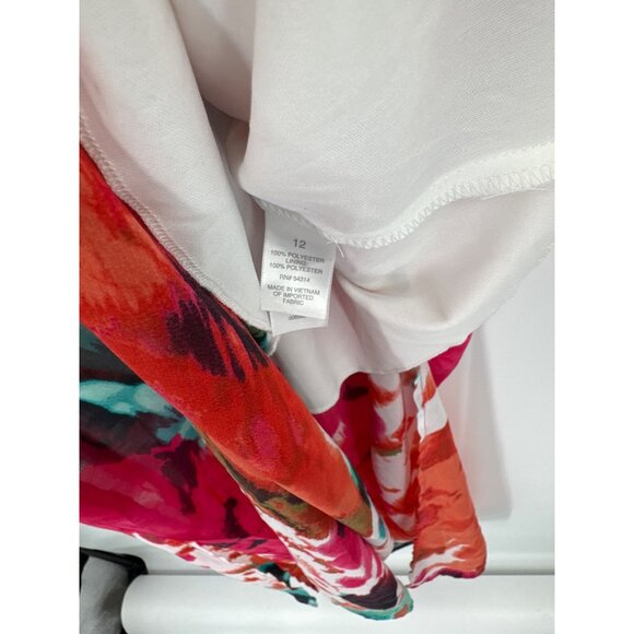 Bisou Bisou Womens Sleeveless  Maxi Dress floral Size 12 Polyester lined new - Picture 7 of 7